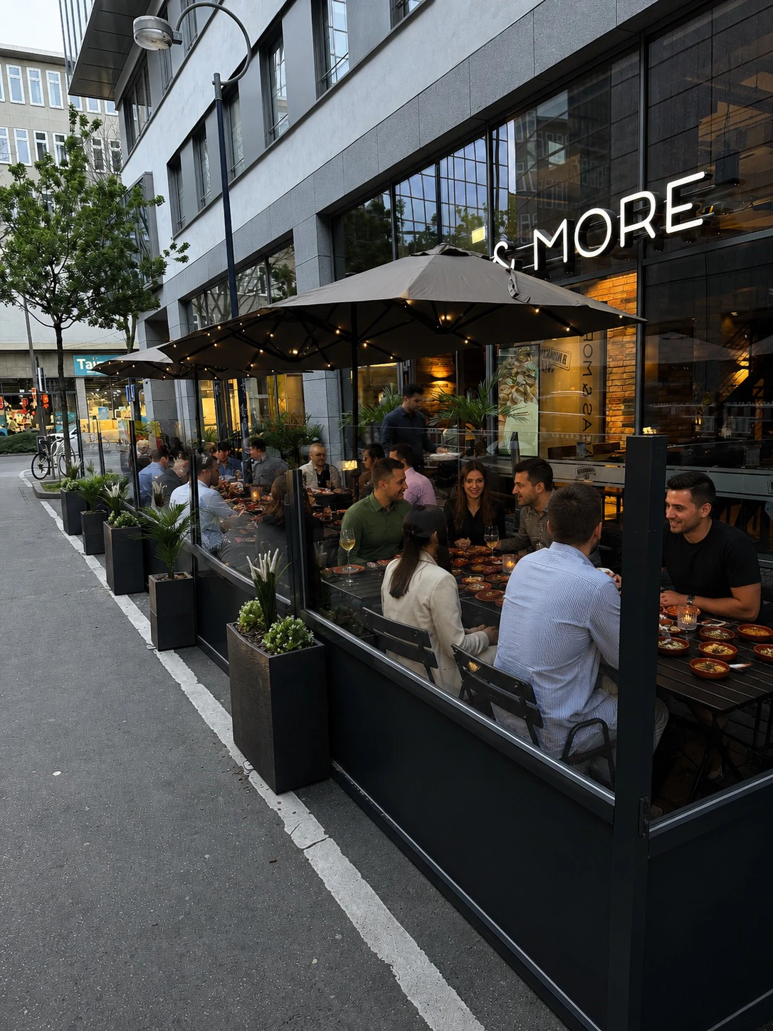 Terrasse Restaurant Dortmund bei Tapas & More mit spanischen Tapas im Sommer
