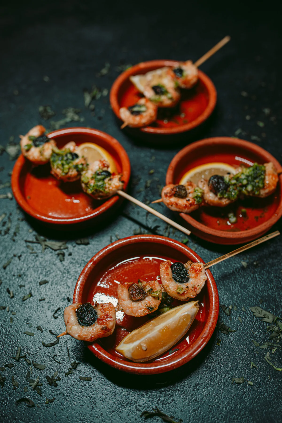 Gegrillte Garnelenspieße als Tapas bei Tapas & More Dortmund